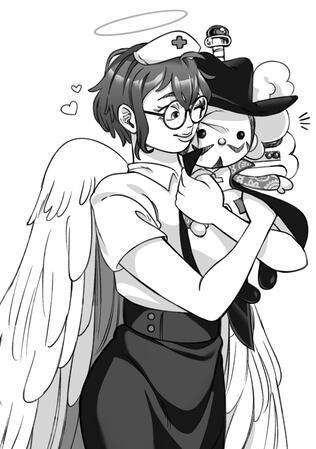 OC Leyla & Dracule Mihawk Plushy OC Leyla & Dracule Mihawk Plushy